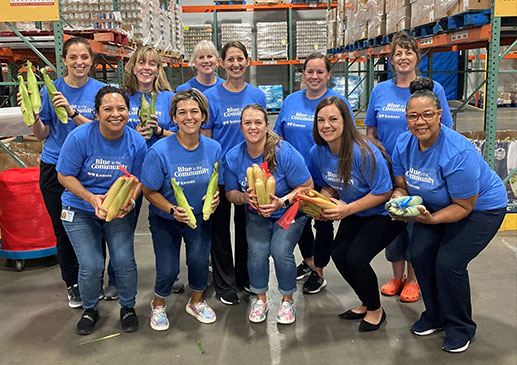 BCBSKS employees volunteering in the community