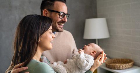 Couple with newborn